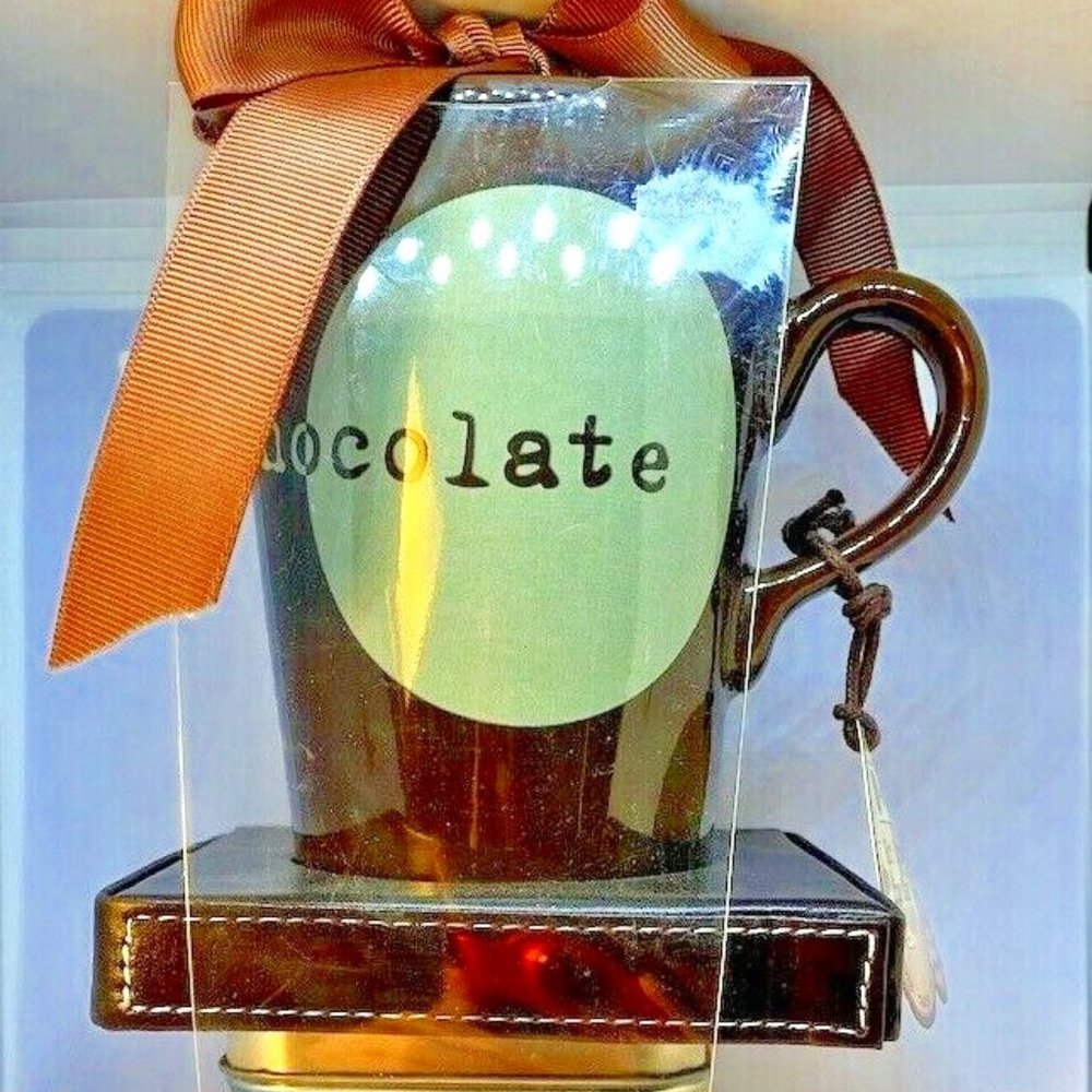 NEW! Shonfeld's Collectible Mug "Hot Cocoa for One" Set w/Coaster ~ GREAT GIFT!